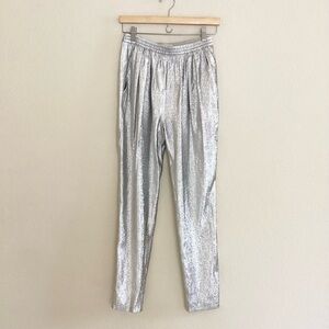 Stella McCartney Silver Straight Leg Pants